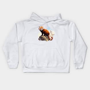 Red Panda In Nature Kids Hoodie